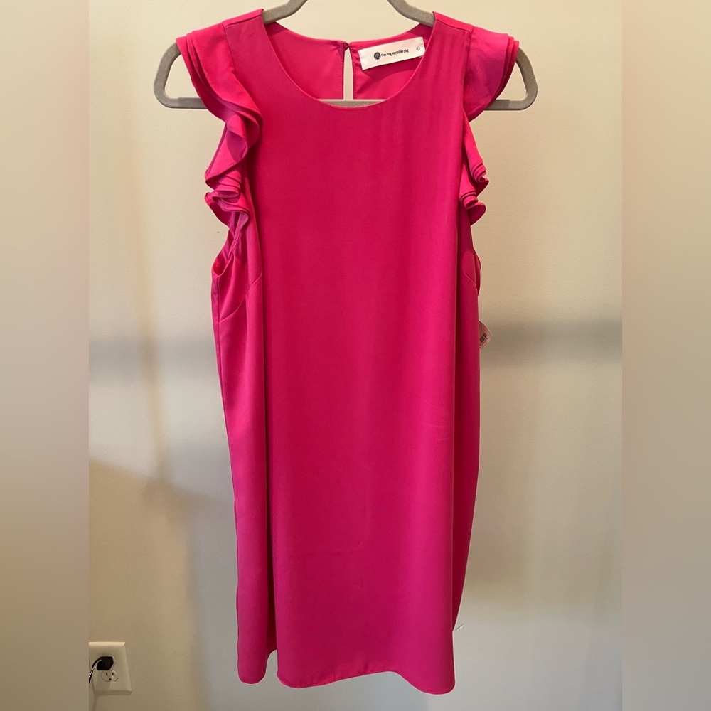 the impeccable pig pink sorbet dress